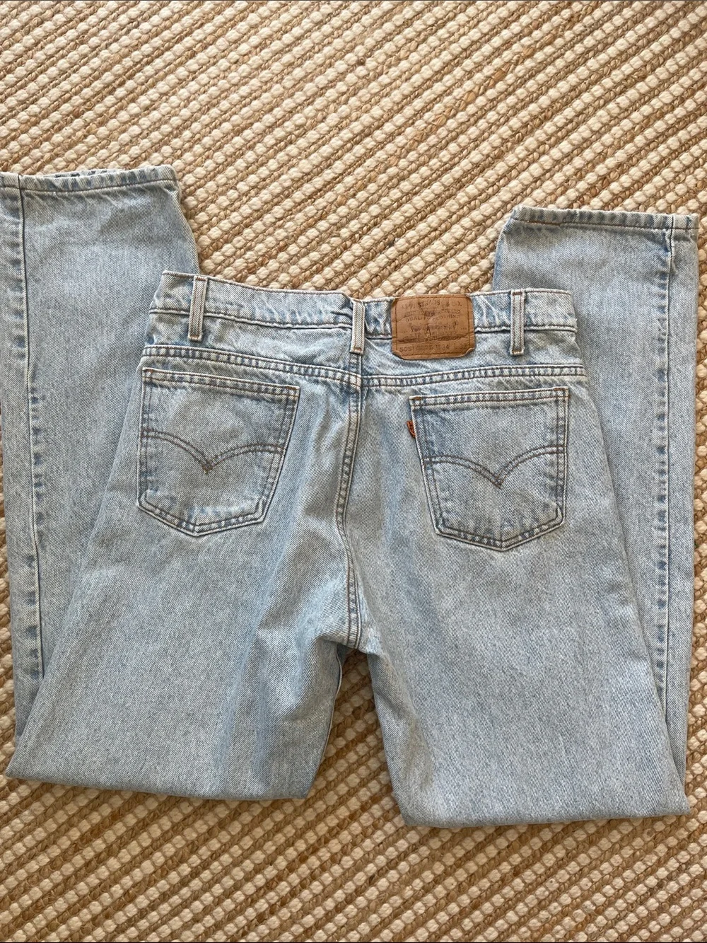 Levi’s Orange Tab 505 Light-wash 1990’s 100% Cotton Denim Jeans 34X32